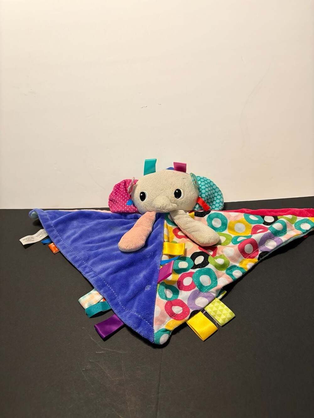 Bright Starts Taggies Elephant Security Blanket Lovey